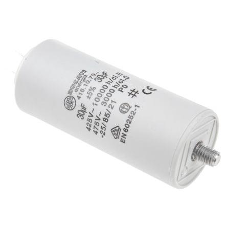 Vrstvové kondenzátory, řada: 4.16.10 30 μF ±5 % 450V ac, Montáž šroubem 0.7 mm Ducati Energia