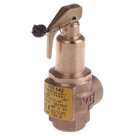 Přetlakový ventil 3 bar N-542-015 3 BAR Nabic Valve Safety Products 1/2 in 1/2 in