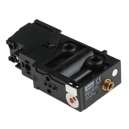 Pneumatický solenoidový ventil 3/2 běžně zavřený, řada: PS1 M5, G 1/8" Elektromagnetický/pružina, max. průtok: 200L/min