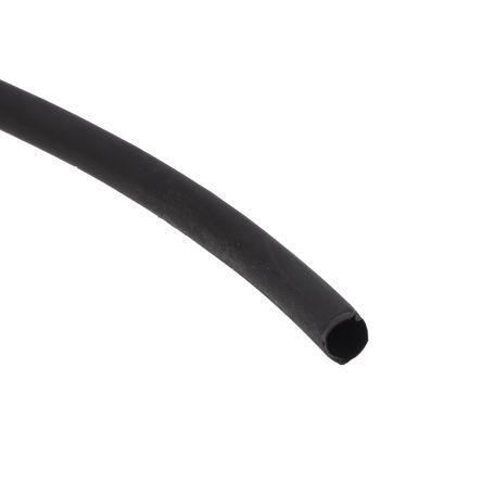RS PRO Teplem smrštitelné bužírky průměr 4.8 mm Černá smršťovací poměr 2:1 Polyolefin 20m