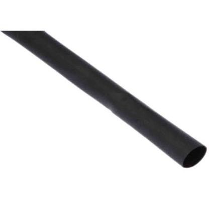RS PRO Teplem smrštitelné bužírky průměr 6.4 mm Černá smršťovací poměr 2:1 Polyolefin 15m
