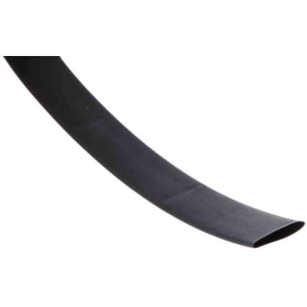 RS PRO Teplem smrštitelné bužírky průměr 9.5 mm Černá smršťovací poměr 2:1 Polyolefin 12m
