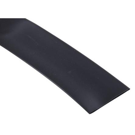RS PRO Teplem smrštitelné bužírky průměr 25.4 mm Černá smršťovací poměr 2:1 Polyolefin 3m