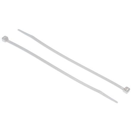 Stahovací páska Nerozpojitelné 190 mm 4.8mm Bílá Nylon 66 RS PRO