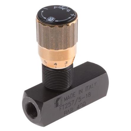 Hydraulický ventil regulace průtoku In-line montáž G RS PRO, max. průtok: 6.2L/min