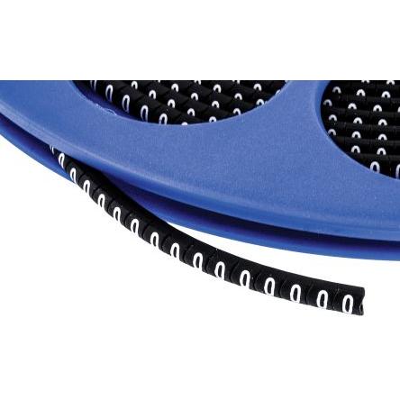Označovač kabelu, řada: Helagrip Nasouvací barva Bílá 3.5 mm x 3.3mm HellermannTyton Černá 0 3 mm 901-10267