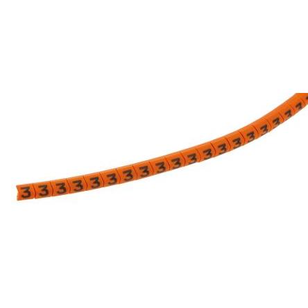 Označovač kabelu, řada: Helagrip Nasouvací barva Černá 3.5 mm x 3.3mm HellermannTyton Oranžová 3 3 mm 901-10270