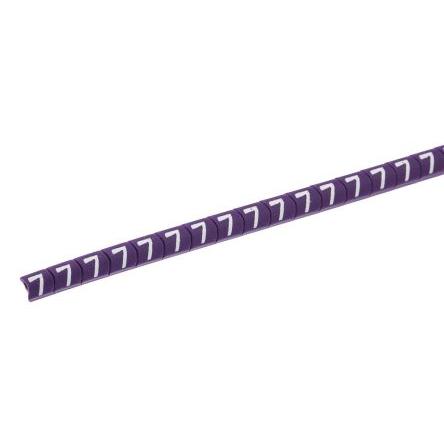 Označovač kabelu, řada: Helagrip Nasouvací barva Bílá 3.5 mm x 3.3mm HellermannTyton Fialová 7 3 mm 901-10274