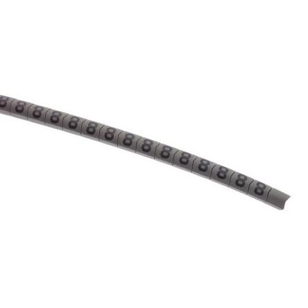 Označovač kabelu, řada: Helagrip Nasouvací barva Černá 3.5 mm x 3.3mm HellermannTyton Šedá 8 3 mm 901-10275