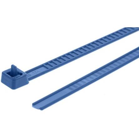 Stahovací páska Rozpojitelné 115-00006 LR55R-PA66-BU 195 mm 4.7mm Modrá Nylon 66 HellermannTyton