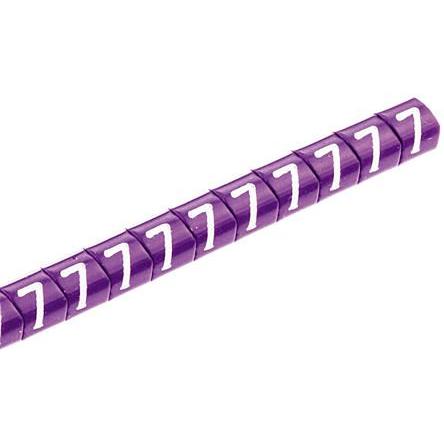 Označovač kabelu, řada: Helagrip Nasouvací barva Bílá 5 mm x 6.8mm HellermannTyton Fialová 7 9 mm 901-10312