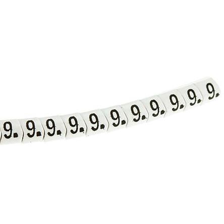 Označovač kabelu, řada: Helagrip Nasouvací barva Černá 5 mm x 6.8mm HellermannTyton Bílá 9 9 mm 90110314