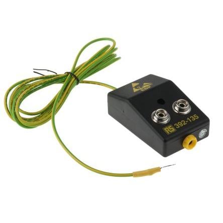RS PRO Zemnicí box ESD 10mm kolík Vyhovuje normě EN 61340-5-1 Očková koncovka