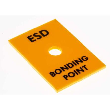RS PRO Zemnicí bod stojanu ESD 10mm kolík Vyhovuje normě EN 61340-5-1