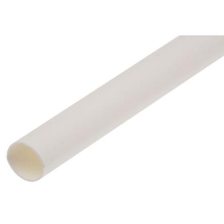 RS PRO Teplem smrštitelné bužírky průměr 4.8 mm Bílá smršťovací poměr 2:1 Polyolefin 1.2m