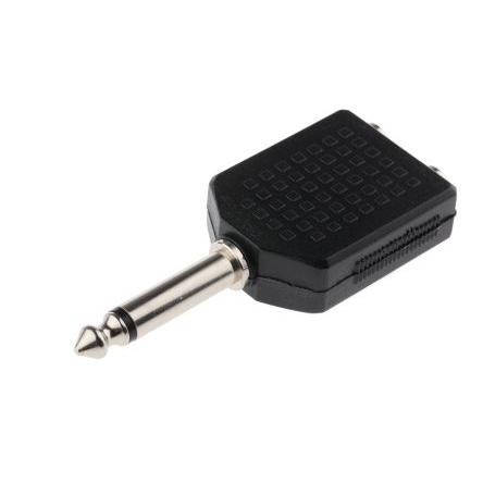 RS PRO AV adaptér, orientace těla: Rovný, adaptér z typu: 1/4 v mono Vnitřní, 1.4 v monofonním provedení, adaptér z