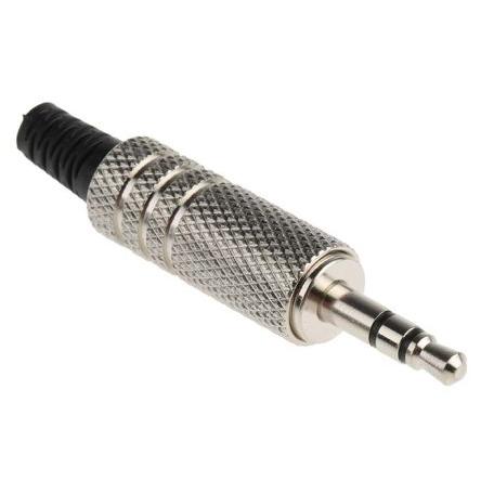 RS PRO Konektor jack, Kabel, Stereo Vnější, 3.5 mm 3 2A barva Přírodní, orientace těla: Rovný, materiál kontaktu: Mosaz,