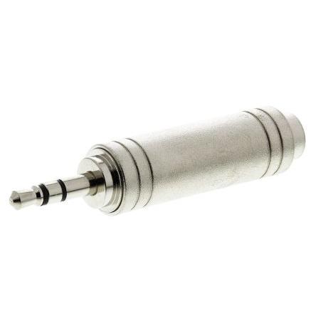 RS PRO AV adaptér, orientace těla: Rovný, adaptér z typu: 1/4 ve stereo Vnitřní, 3,5 mm stereo, adaptér z typu: Audio
