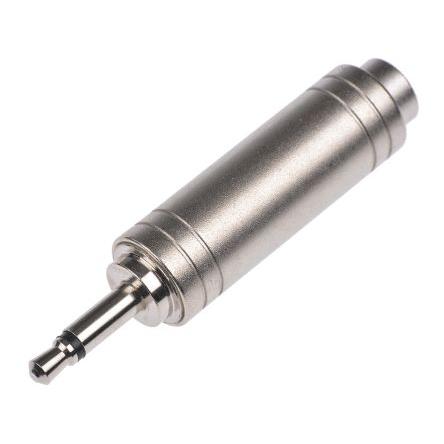 RS PRO AV adaptér, orientace těla: Rovný, adaptér z typu: 1/4 v mono Vnitřní, 3,5 mm mono, adaptér z typu: Audio Vnější,