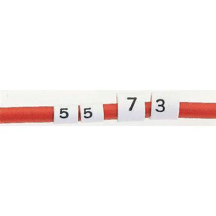 Označovač kabelu, řada: TRSA barva Bílá TE Connectivity 3 mm TRSA-1019/C/1/U U