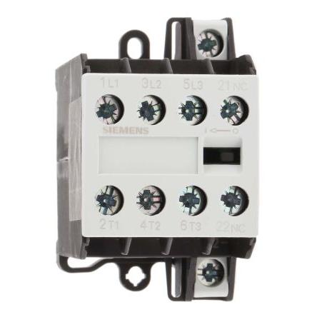 Siemens 0 NO/1 NC Stykač napětí ve vinutí 24V dc 4pólový 20 A 400V ac 4 kW s 3 NO, 1 NC kontakty 24V dc Řízení motoru,