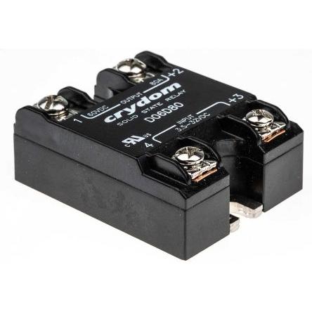 Crydom Polovodičové relé 80 A Panel 60 V dc D06D 32V
