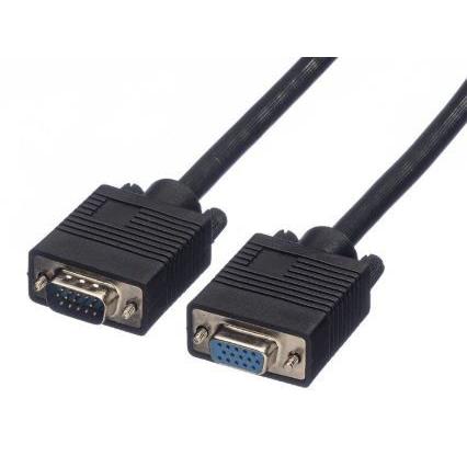 Roline, A: Vnější VGA, B: Vnitřní VGA Kabel VGA 3 m, Černá