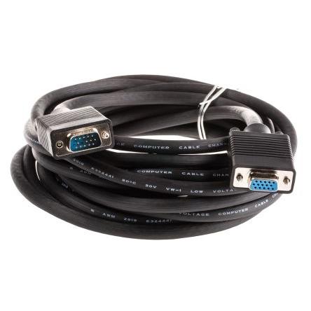 Roline, A: Vnější VGA, B: Vnitřní VGA Kabel VGA 6 m, Černá