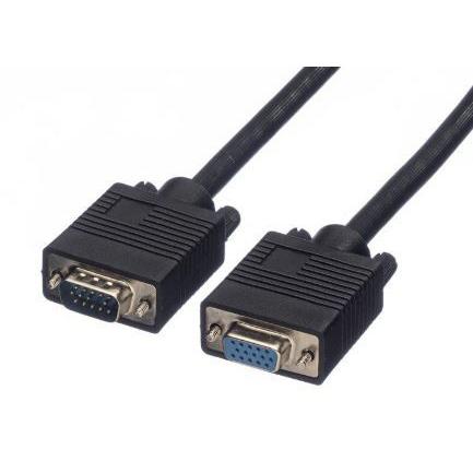 Roline, A: Vnější VGA, B: Vnitřní VGA Kabel VGA 2 m, Černá