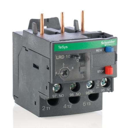 Schneider Electric Relé na přetížení, rozsah: LRD 1 NO/1 NC s Automaticky a ručně resetováním a hodnotami FLC motoru 4A,
