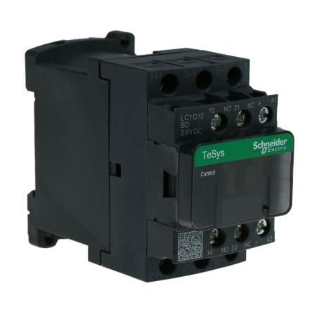 Schneider Electric 1 NO, 1 NC Stykač napětí ve vinutí 24V dc 3pólový 12 A 690V ac 5.5 kW s 3 NO kontakty 24V dc Řízení