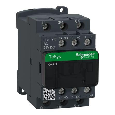 Schneider Electric 1 NO, 1 NC Stykač napětí ve vinutí 24V dc 3pólový 9 A 690V ac 4 kW s 3 NO kontakty 24V dc Řízení