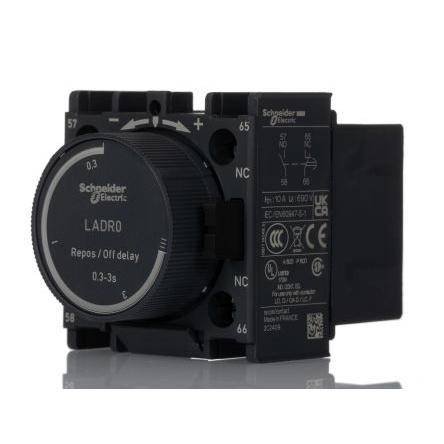 Pneumatický časovač, rozsah: TeSyS D Schneider Electric, pro použití s: TeSys Deca CAD, TeSys Deca LC1D, TeSys F CR1F,