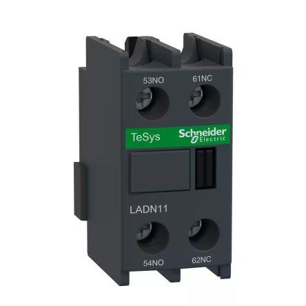 Schneider Electric Blok pomocných kontaktů 1 NO/1 NC 2 Přední montáž, rozsah: LADN s Šroub 10 A 690V ac