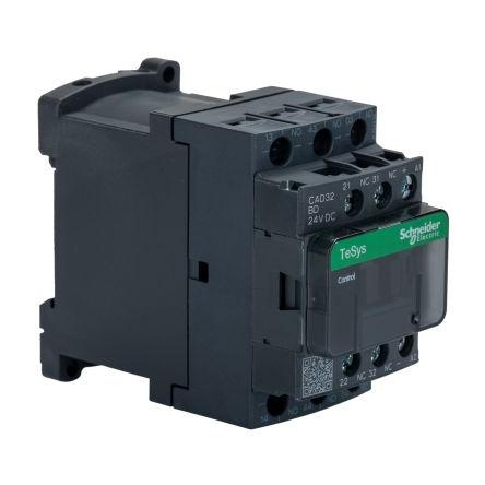 Schneider Electric 3 NO, 2 NC Stykač napětí ve vinutí 24V dc 5pólový 10 A 690V dc s 3 NO, 2 NC kontakty 24V dc