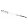 RS PRO Konektor jack, Kabel, Monofonní, Krimpovací Vnější, 6.35 mm 2 barva Stříbrná, orientace těla: Rovný, materiál