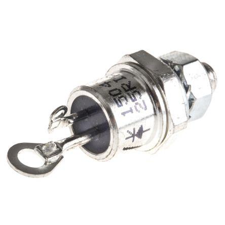 Vishay Tyristor pro řízení fáze středního výkonu SCR VS-25RIA120M 60 mA 40 A 1200 V 440 A, TO-48, počet kolíků: 2