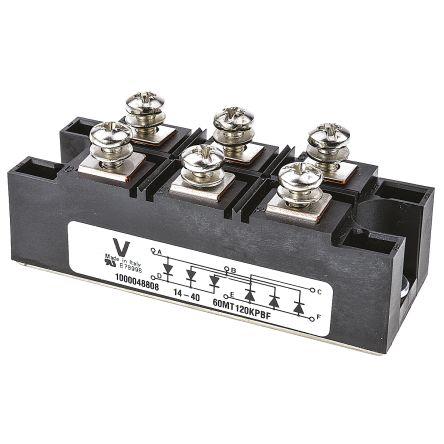 Vishay Modul můstkového usměrňovače 440 A 1200 V, INT-A-PAK, počet kolíků: 6 kolíkový, konfigurace: Jednoduchý