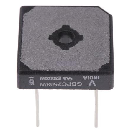 Vishay Můstkový usměrňovač 300 A 800 V, GBPC, počet kolíků: 4 kolíkový, konfigurace: Jednoduchý