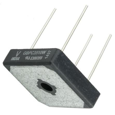 Vishay Můstkový usměrňovač 400 A 1000 V, GBPC, počet kolíků: 4 kolíkový, konfigurace: Jednoduchý