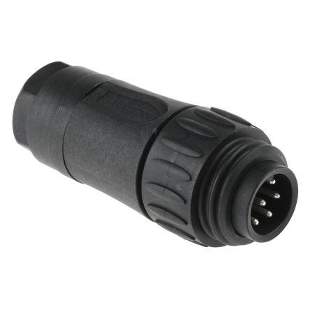 Kulatý konektor, počet kontaktů: 6, Kabel, velikost: Standard Amphenol Industrial, pohlaví kontaktu: Vnější, orientace