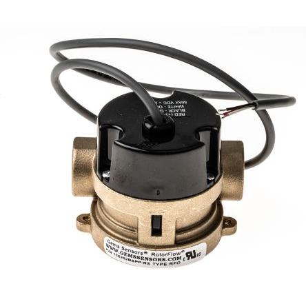 Gems Sensors, řada: RFO Snímač průtoku 100 °C 15L/min 75L/min Vnitřní