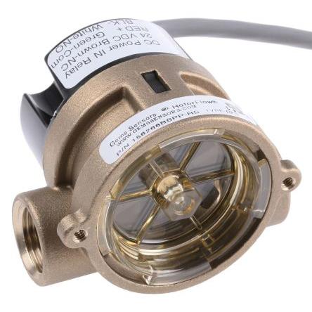 Gems Sensors, řada: RFS Snímač průtoku 100 °C 15L/min 75L/min Vnitřní NPT, UNF, BSP 1 in, 1/4", 9/16-18 UNF, 1/2", 3/4