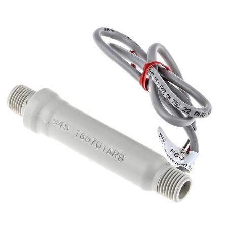 Gems Sensors, řada: FS-3 Píst Snímač průtoku Plyn 28L/min max. tlak 10 bar