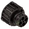 TE Connectivity Zásuvka DIN, řada: DIN, počet kontaktů: 2, velikost: Standard, orientace těla: Rovný, IP67, IP69 30A DIN