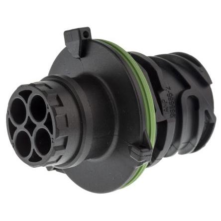 TE Connectivity Zástrčka DIN, řada: DIN, počet kontaktů: 3, velikost: Standard, orientace těla: Rovný, IP69, IP67 30A
