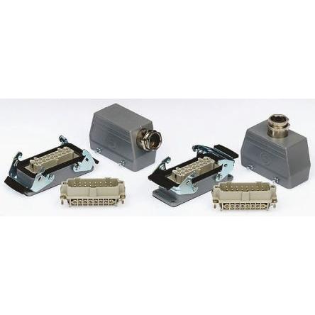 EPIC Napájecí konektor pro vysoké zatížení Základna, průchodka, vložky x 2, řada: H-BE, počet kontaktů: 24, 16A, 440V