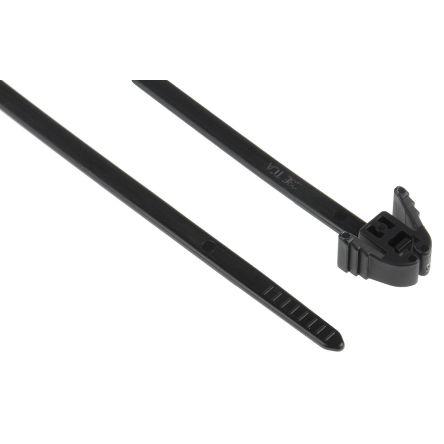 Stahovací páska Rozpojitelné 115-40200 REZ200-PA66-BK 200 mm 4.7mm Černá Nylon 66 HellermannTyton