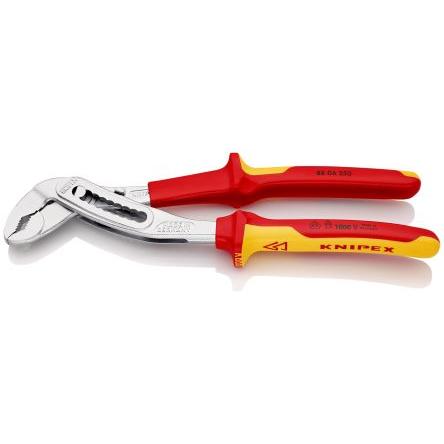 Kleště sikovky 1, celková délka: 250mm, Elektrická ocel, Chrom-vanadová ocel délka čelistí 46mm Knipex Splňuje normu