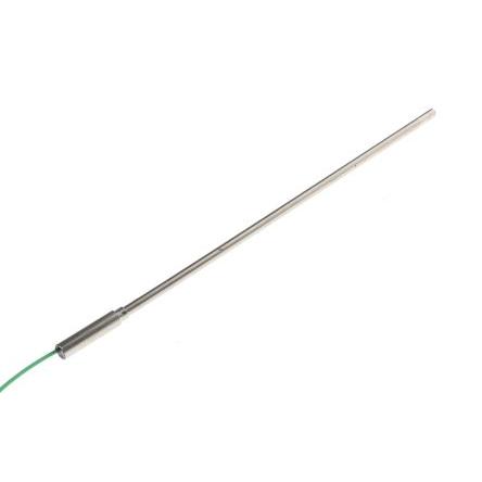 Termočlánek s minerální izolací RS PRO 1 m kabel typ K Nerezová ocel 250 mm sonda, -40 °C 6 mm na 1100 °C IEC, RoHS